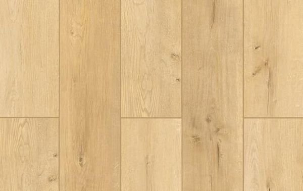 Oak-tone luxury vinyl plank sample
