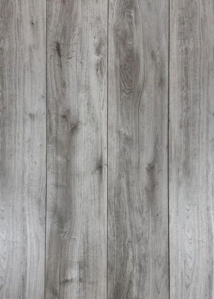 Gray wood-look porcelain tile sample